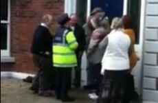 Listen: 'The bailiffs are here trying to break in the door of my house right now'