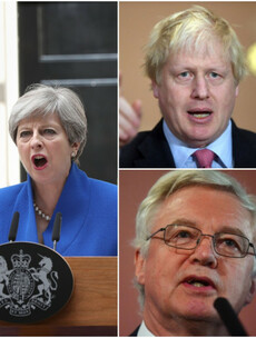 Boris brands May's Brexit plan as 'deranged' while Davis describes the Irish border issue as 'exaggerated'