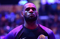 LeBron James made his home debut for the LA Lakers last night