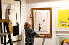 Banksy artwork self-destructs after selling for €1.2 million at London auction