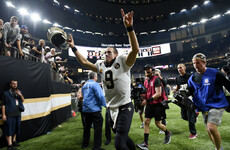 Brees breaks Manning's all-time passing record as Saints beat Redskins