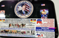 Man charged with sending bombs to Democrats had plastered van with pro-Trump signs