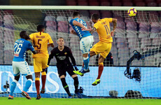 Mertens grabs Napoli draw with Roma to cut Juventus' lead at the top of Serie A