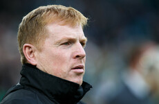 Neil Lennon struck by object as Edinburgh derby turns ugly