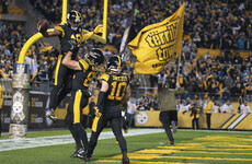 Roethlisberger throws 75-yard TD with his first pass as Steelers wallop Panthers