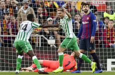Messi scores twice on return but Barca stunned at Camp Nou by four-goal Betis