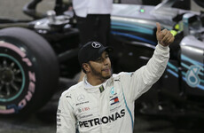 Lewis Hamilton on pole with record lap as Mercedes dominate
