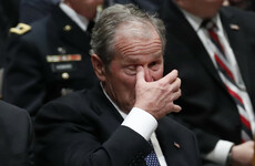Show of unity in divided Washington at state funeral of George HW Bush