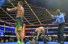 Three-weight world champion Lomachenko unifies lightweight belts with explosive finish