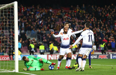 Late Lucas strike in Barcelona sends Tottenham through to last 16