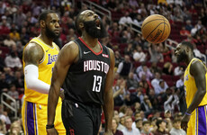 James Harden bags incredible 50-point triple-double as Rockets see off LeBron's Lakers