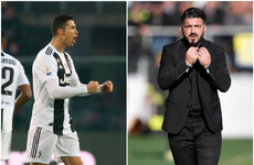 Ronaldo rescues draw for 10-man Juventus as AC Milan legend under pressure