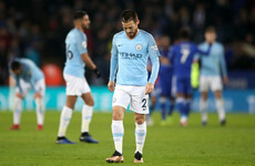 Man City's bid to retain league title suffers major blow following Leicester defeat