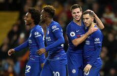 Eden Hazard scores 100th goal, as Chelsea earn hard-fought win