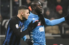 Napoli asked for halt to Inter game after racist chants