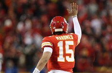 Mahomes throws 50th TD of the season as Chiefs clinch AFC top seed
