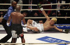 Floyd Mayweather eases to first-round victory in shambolic 'exhibition' bout