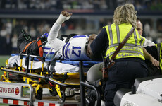 Cowboys receiver Hurns suffers ugly leg injury in NFL wild card play-off
