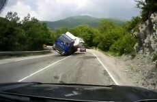 VIDEO: Ouch! Lucky escape of the day...