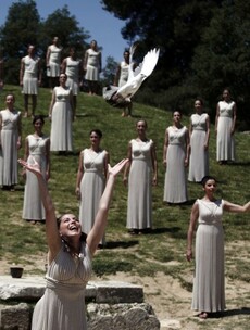 Olympic flame lighting rehearsal goes off 'without a hitch' in Greece