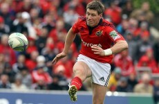 Ronan O'Gara back in Munster squad ahead of trip to Swansea