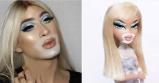 Eh, some MUAs are pretending to have vitiligo for the Bratz Challenge