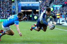 Kinghorn claims hat-trick in classy Scotland bonus point win over Italy