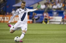 37-year-old Beckham rolls back the years with trademark free kick