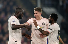 Lukaku braces helps Manchester United to comfortable victory at Selhurst Park