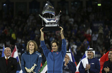 Roger Federer wins 'special' 100th title in Dubai to complete elite centurion duo