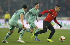 10-man Arsenal facing huge battle to reach Europa League quarter-finals after disastrous night in France