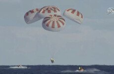 Elon Musk's SpaceX Dragon capsule splashes down in Atlantic Ocean after successful test