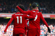 Firmino and Mané on the double as Liverpool cut City's lead to a single point