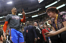 'I'll f*ck you up' - Thunder star Westbrook involved in heated exchange with Utah fan