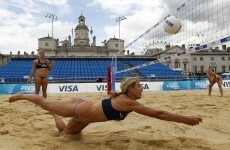 Civil servants win VIP view of beach volleyball
