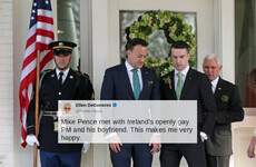 Ellen Degeneres said that Leo Varadkar taking his boyfriend to meet Mike Pence made her 'very happy'