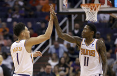 Booker breaks NBA's 50-point record, George and Westbrook boost Thunder's playoff push