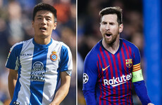 Chinese sensation set to face off against Messi in Barcelona derby