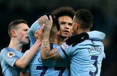 De Bruyne and Sane help Man City overtake Liverpool to go top of the Premier League