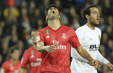 Bale dropped as Zidane suffers first defeat back in charge of Real Madrid away to Valencia