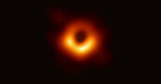 This is the first ever image of a black hole, located in a galaxy 53 million light years away