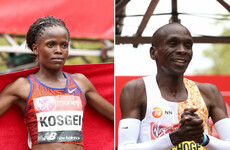 Kenyan duo Kipchoge and Kosgei win London Marathon as Mo Farah finishes fifth
