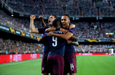 Aubameyang hat-trick fires Arsenal past Valencia and into Europa League final