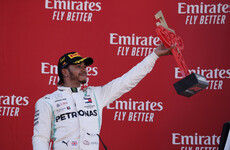 Hamilton wins in Spain to take championship lead