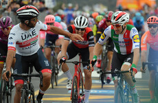 Drama at Giro d'Italia as Viviani stripped of stage three win and Gaviria crowned new winner