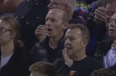 Premier League referee Mike Dean celebrates as Tranmere prevail
