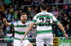 Shamrock Rovers overcome Cork to keep pace with leaders Dundalk