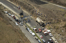 At least 21 people killed as bus carrying Catholic pilgrims crashes in Mexico