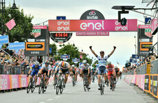 Italy's Cima sprints to Giro 18th stage win, Carapaz in pink