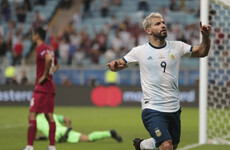 Aguero on the mark as Argentina leapfrog Qatar and reach Copa America quarters